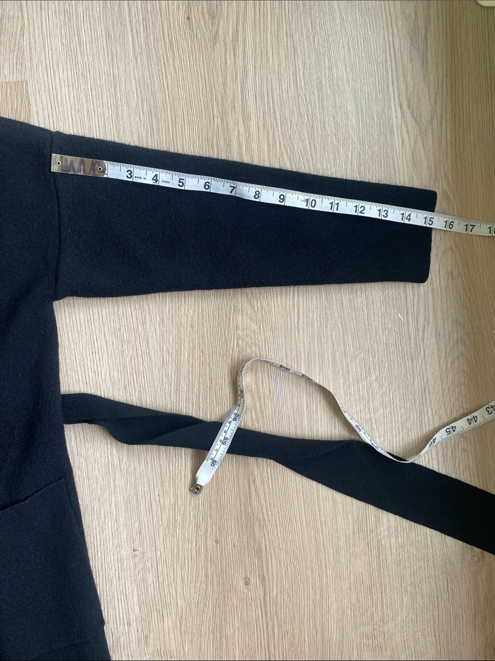 Wilfred Aritzia 100% Merino Wool Belted Open Front Long Cardigan Black Size S - Picture 8 of 9